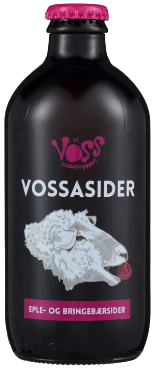 Voss Fellesbryggeri Vossasider Eple&Bringebær flaske