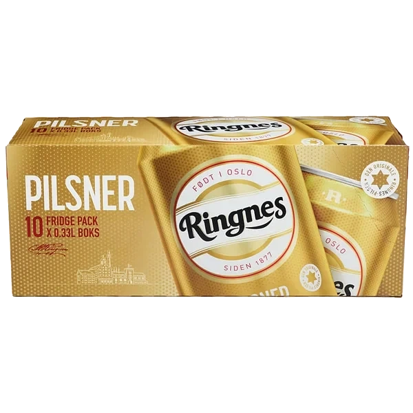 Ringnes Pilsner 0,33lx10 boks