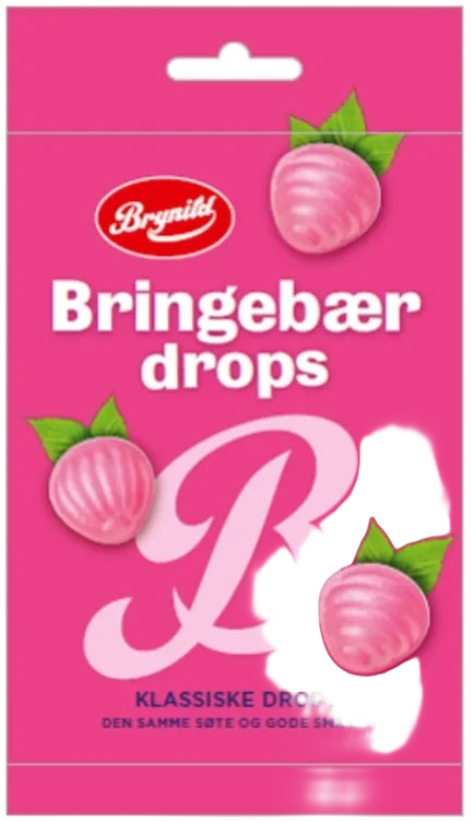 Bringebærdrops 60g Brynild