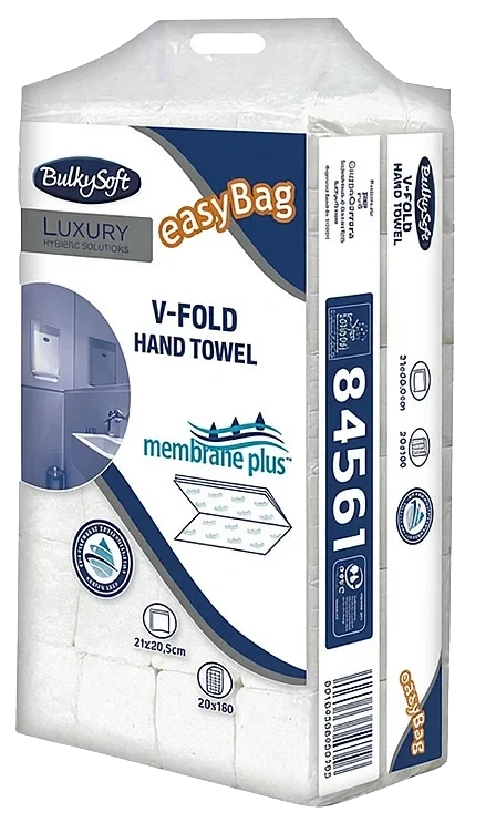 Singelfold V-falset Easybag - Luxury 3 Lag Krt A 3600 Ark