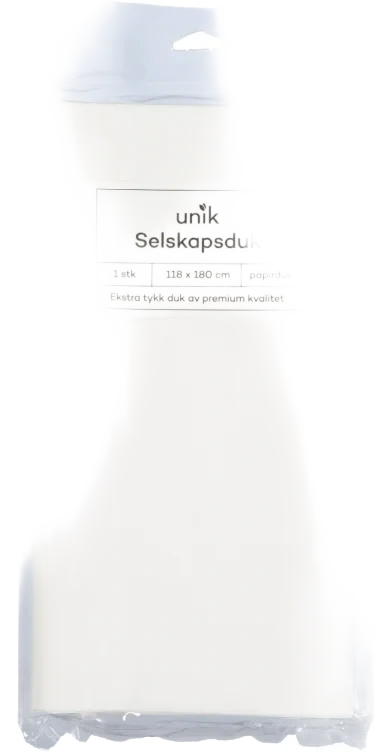 Papirduk 1stk Hvit 118x180cm Unik