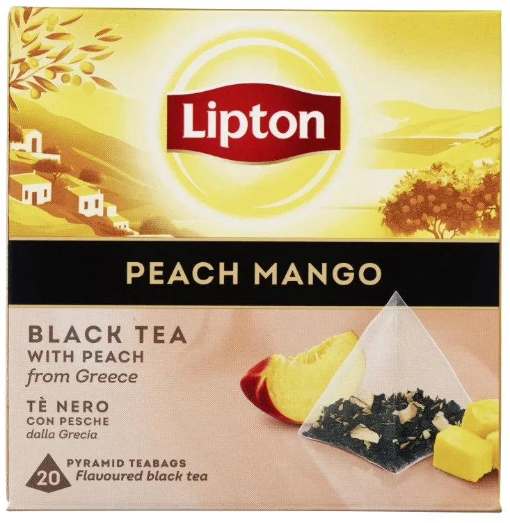 Svart te Peach mango 20-pack