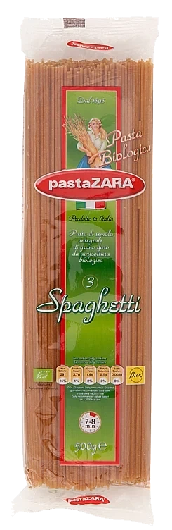 Spaghetti fullkorn intergrale økologisk  500g