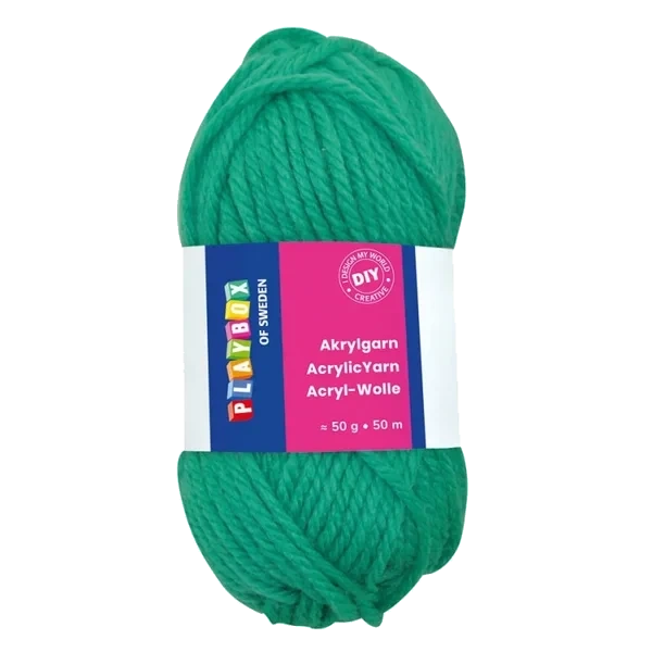 Akrylgarn 50 G Grønn