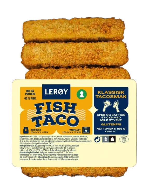 Fish Taco Sticks Klassisk 185g Lerøy