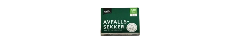 Avfallssekk Transparent 120l 10stk Unik