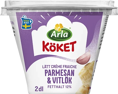 Lätt crème fraiche parmesan / vitlök 12%