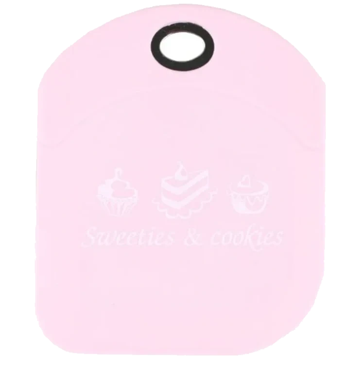 Deigskrape Silikon Rosa 1stk Cacas