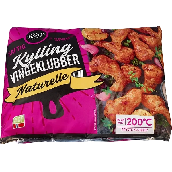 Kylling V.klubber Naturell Ca1,2kg Folkets