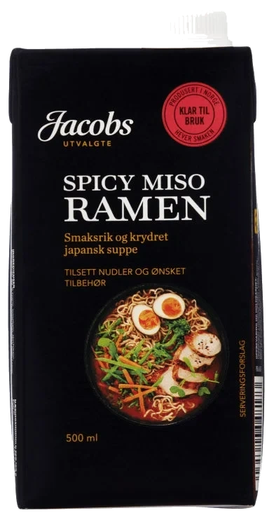 Ramensuppe Spicy Miso 500ml Jacobs Utvalgte