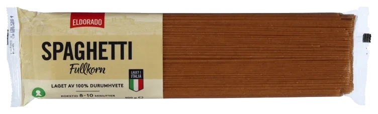 Spaghetti Fullkorn 500g Eldorado