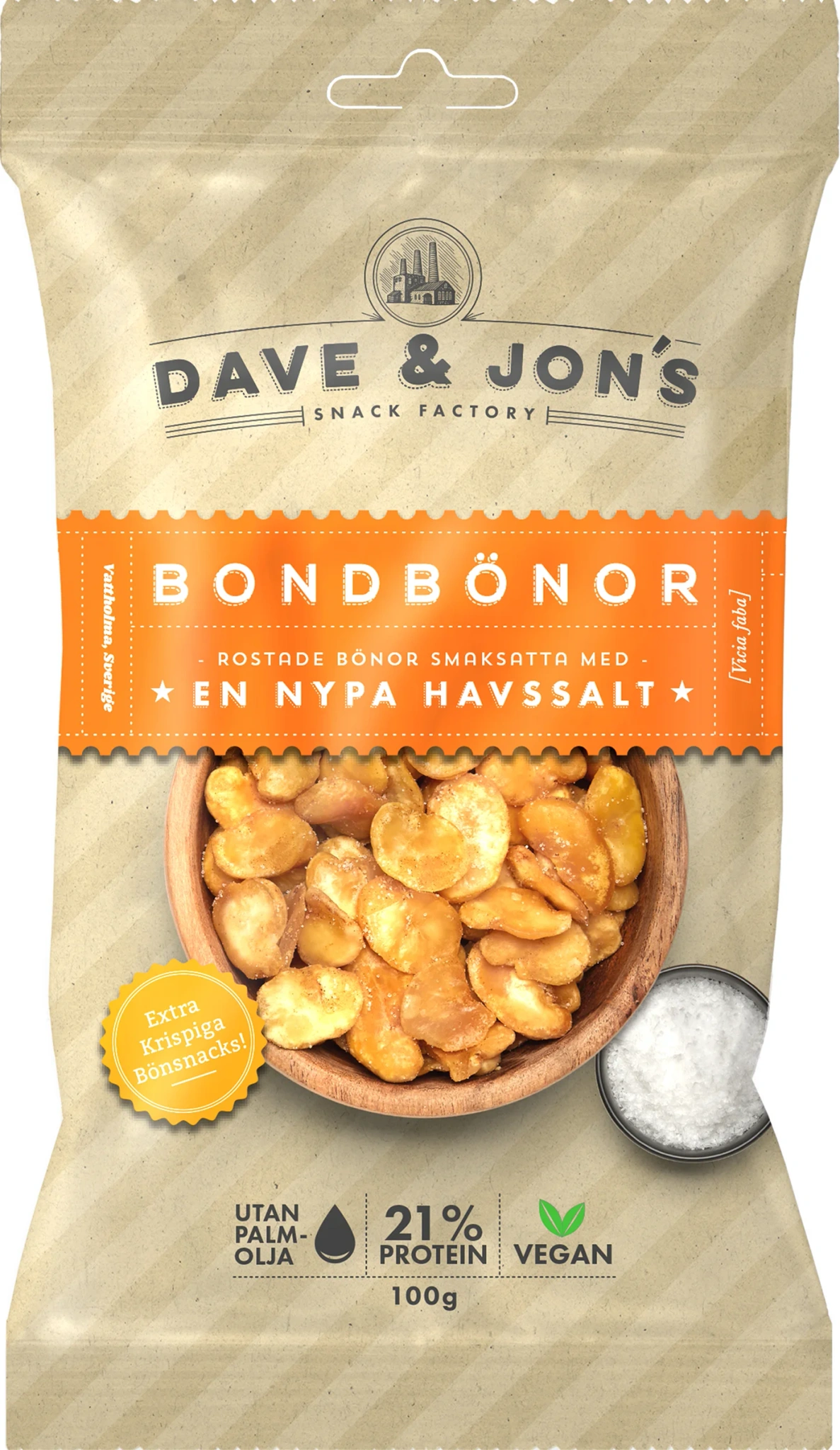 Dave & Jon's Rostade Bondbönor Havssalt