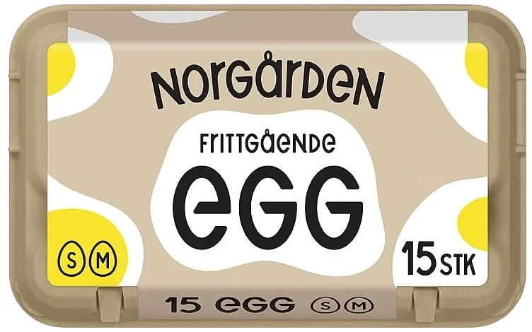 Egg Frittgående Sm 15stk Norgården