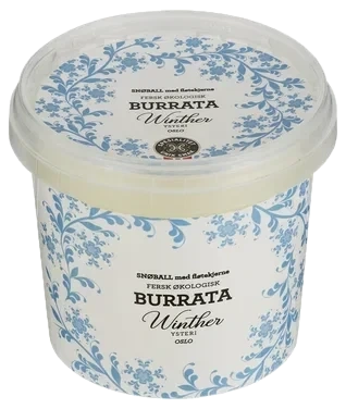 Snøball m/Fløtekjerne Burrata 160g Winther