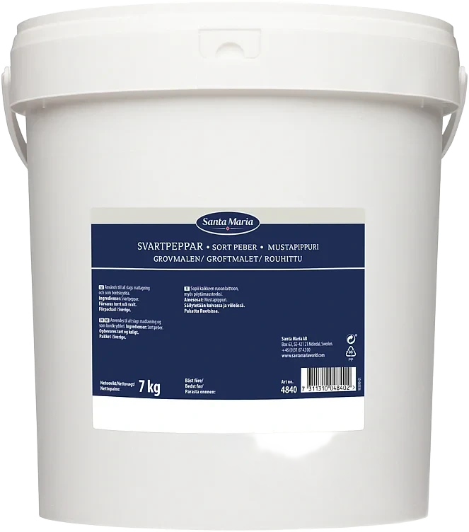 Sort Pepper Grovmalt 7kg Santa Maria