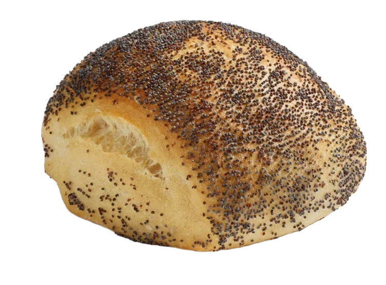 Rundstykke m/Valmue 100g pr stykk