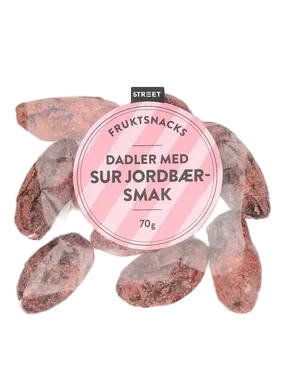 Street Dadler Sur Jordbærsmak 70g