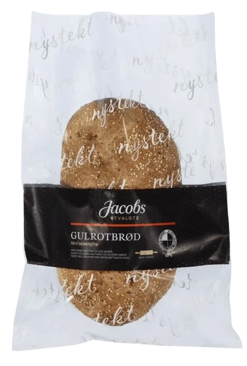 Gulrotbrød m/sesamfrø 660g Jacobs Utvalgte