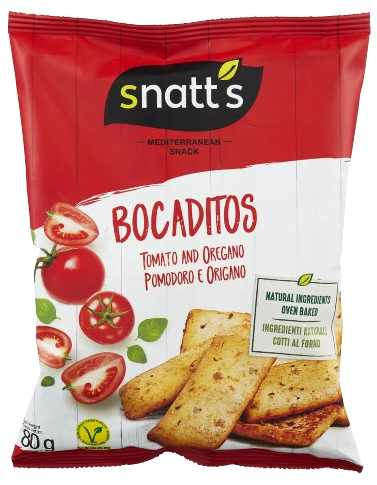 Brødsnacks Tomat & Oregano, 80 g