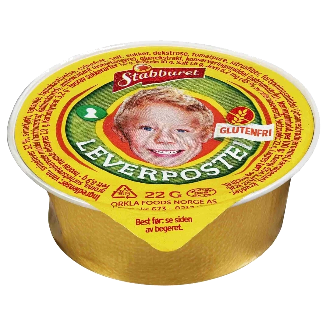 Leverpostei Glutenfri Kuvert 22g