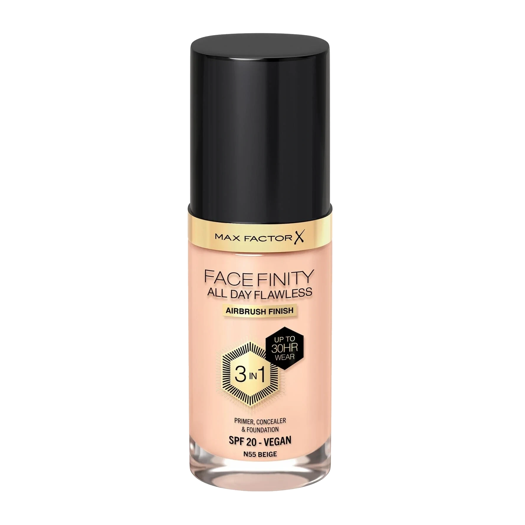 Max Factor Facefinity All Day Flawless 3-In-1 Foundation 55 Beige