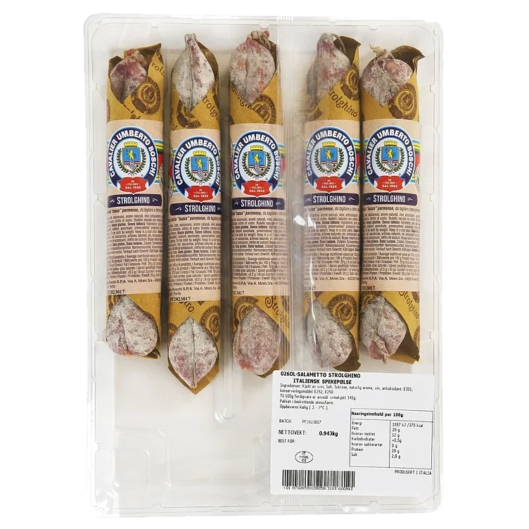 Salametto strolghino 3xca1kg (5xca200g)