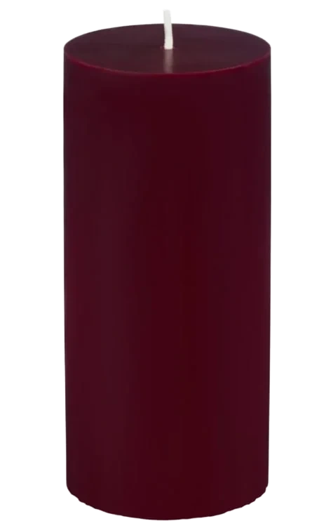 Kubbelys Vinrød 100% Stearin 15cm Unik