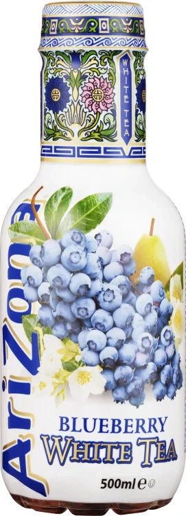 Arizona White Tea Blueberry 0,5l flaske