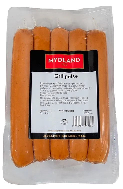 Grillpølser frys  600g