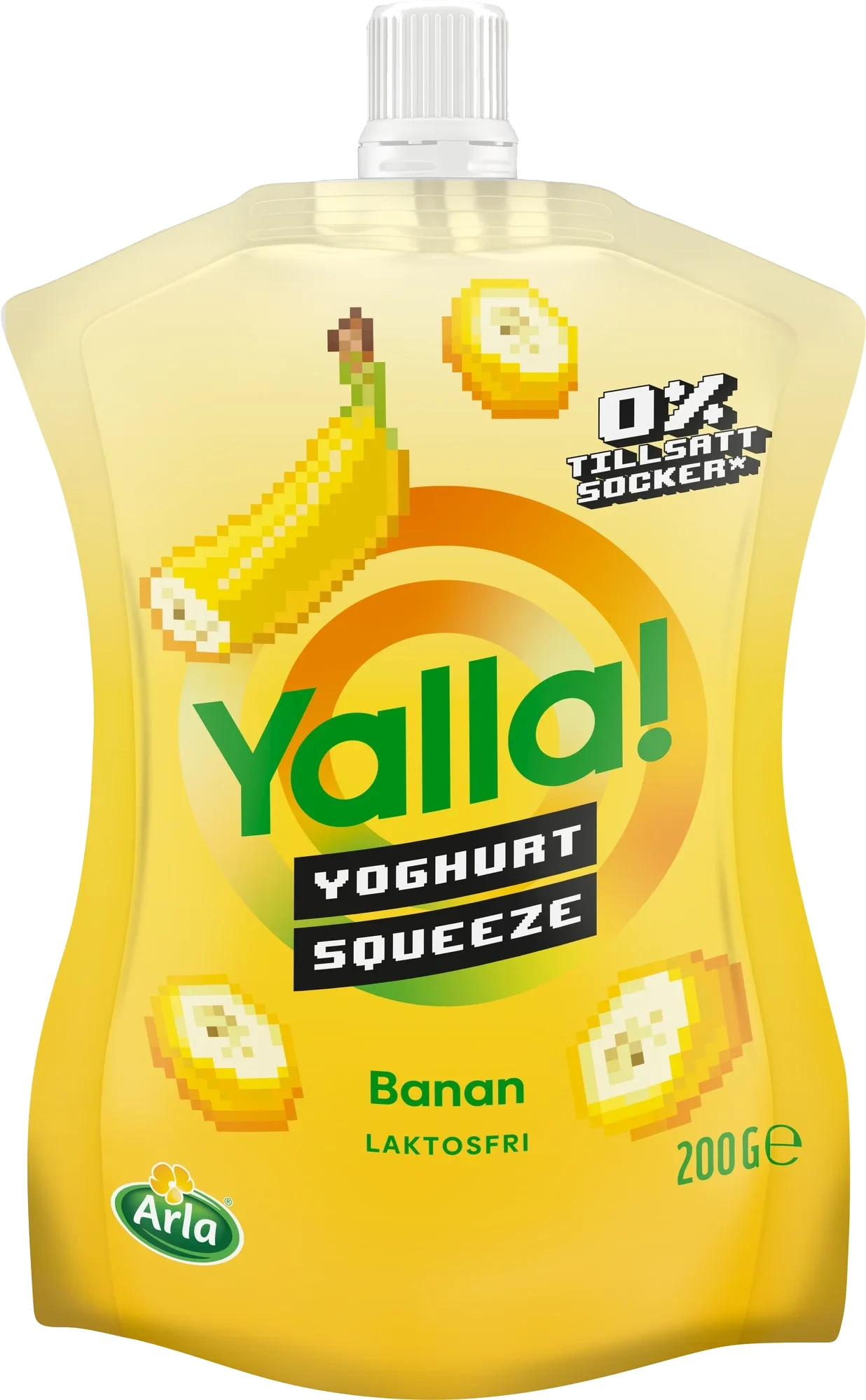 Yoghurt squeeze banan