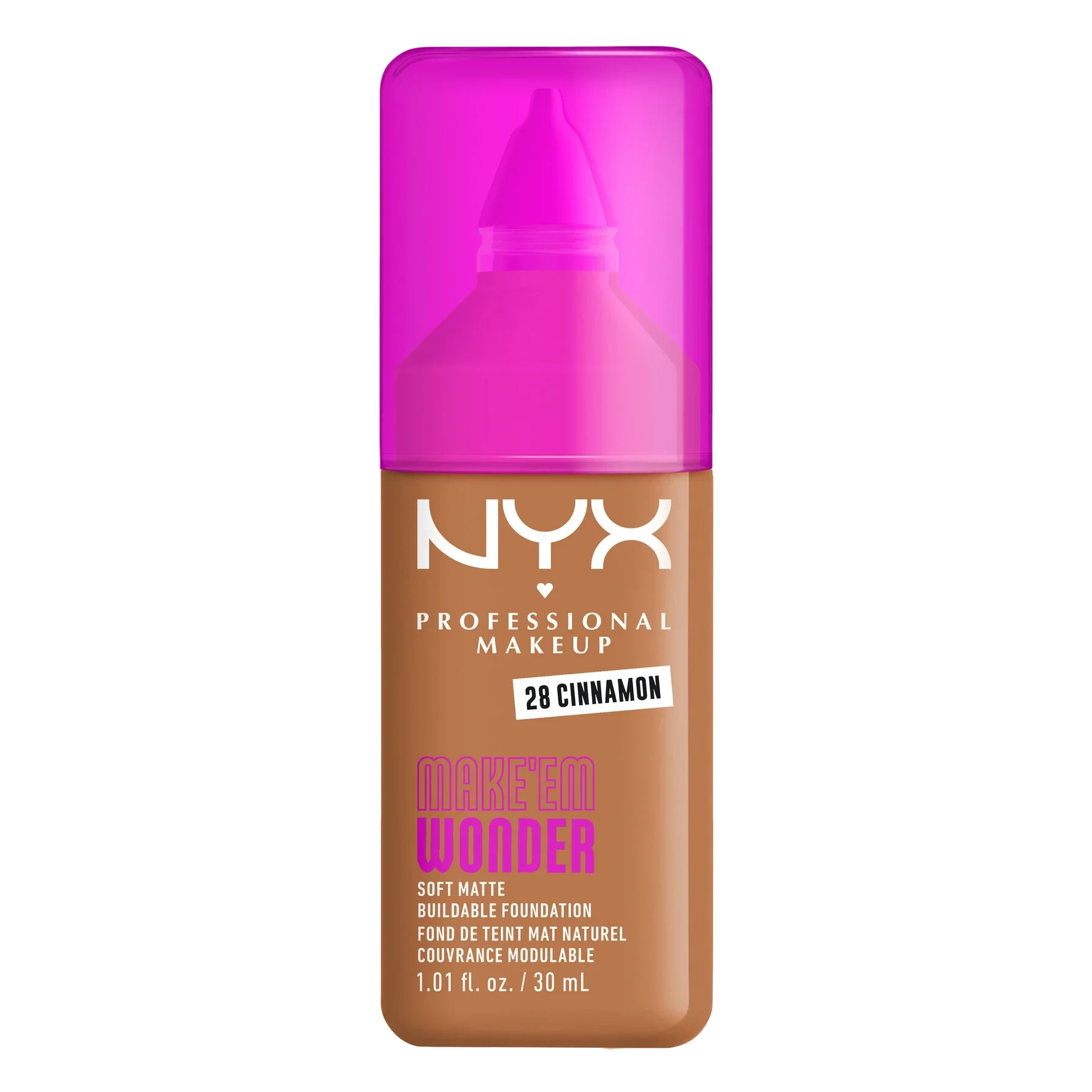 NYX PROFESSIONAL MAKEUP Make Em Wonder Foundation 28 Cinnamon