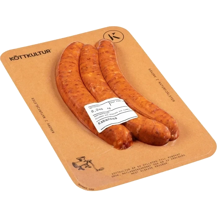 Färskkorv Kabanoss 240g Köttkultur
