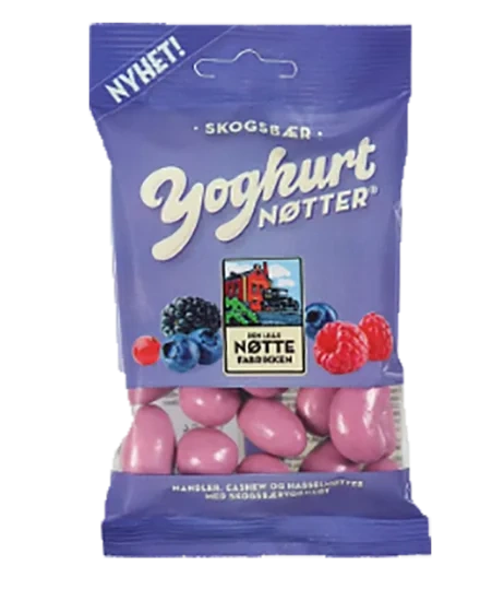 Yoghurtnøtter Skogsbær 80g