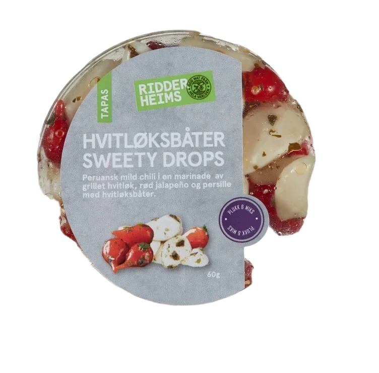 Hvitløksbåter Sweety Drops 60g Ridderheims