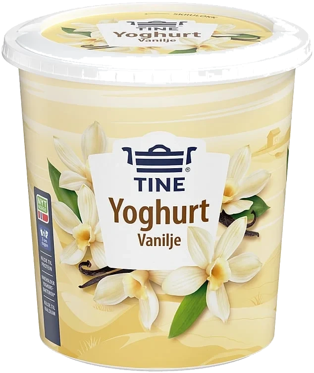 Tine yoghurt vanilje    850g