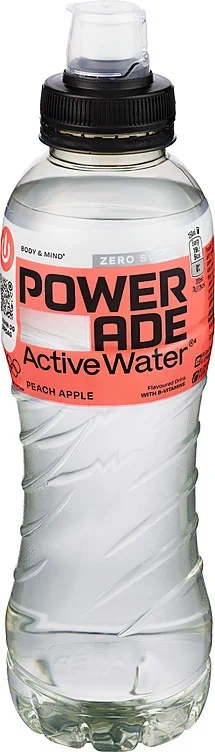 Powerade Zero Sugar Apple Peach 0,5l flaske