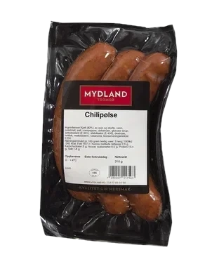 Chilipølse 310g Mydland