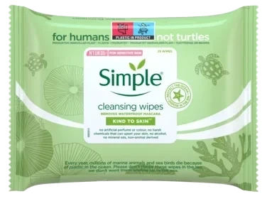 SIMPLE FACE CLEANWIPES
