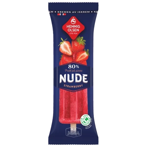 Nude Strawberry 80% Frukt 36x80ml Heo