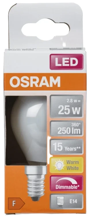 Led cl P 25 Dimbar Matt E14