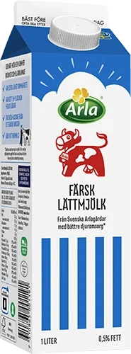 Färsk lättmjölk 0.5%