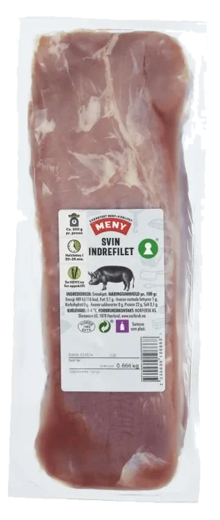 Svin Indrefilet hel Ca500g Meny