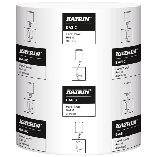 Håndtørk Basic M Coreless Katrin 300m 6stk 476512