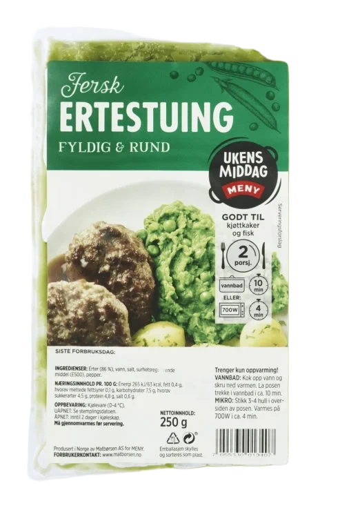 Ertestuing 250g Meny