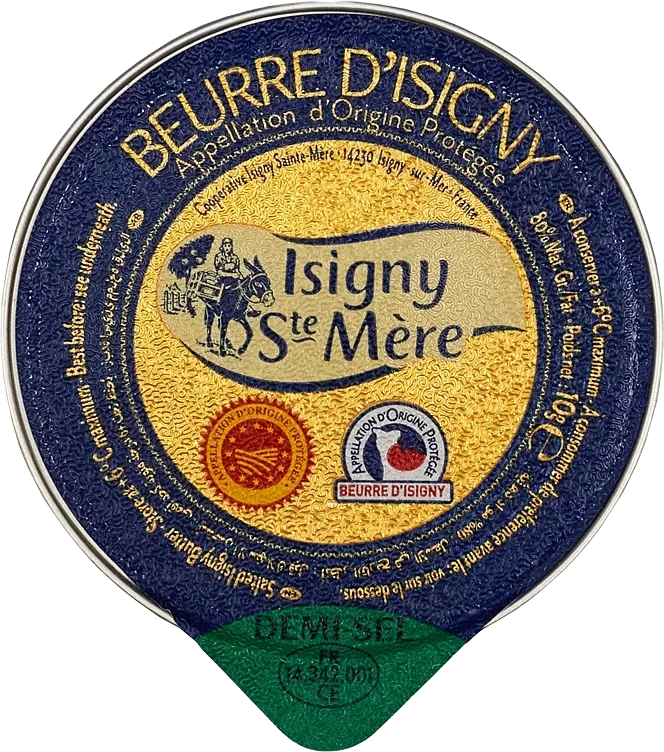 GASTRO IMPORT AS Kuvert-smør, Aop Isigny, Demi-sel