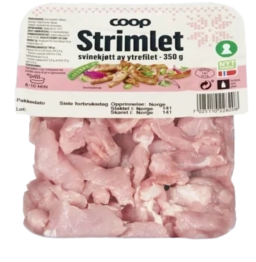 Coop Svinekjøtt Strimlet 350g