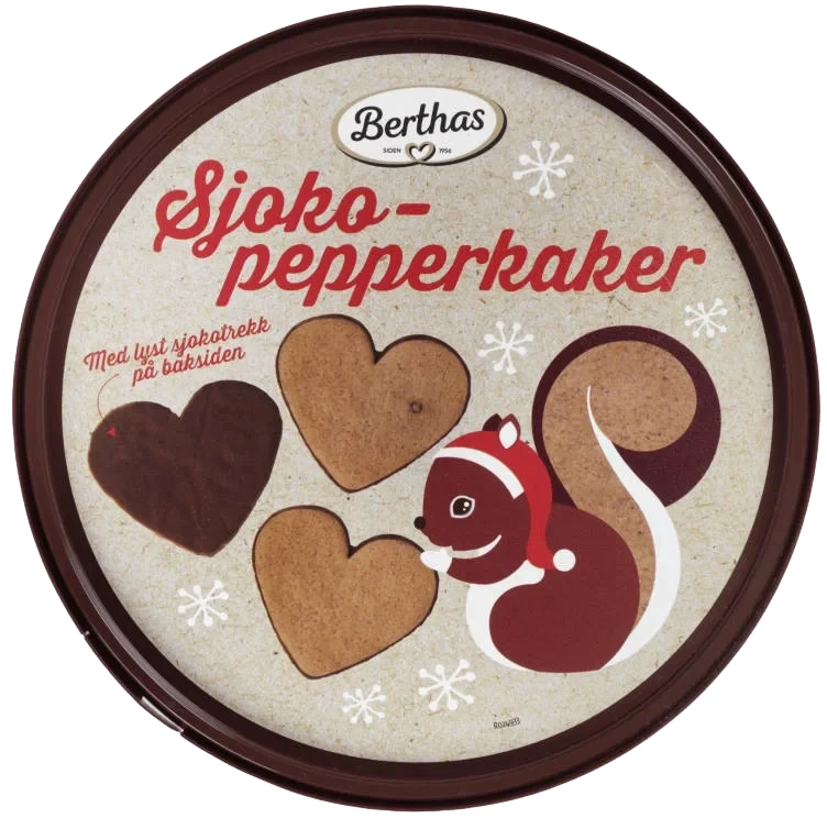 Sjokopepperkaker 330g Berthas