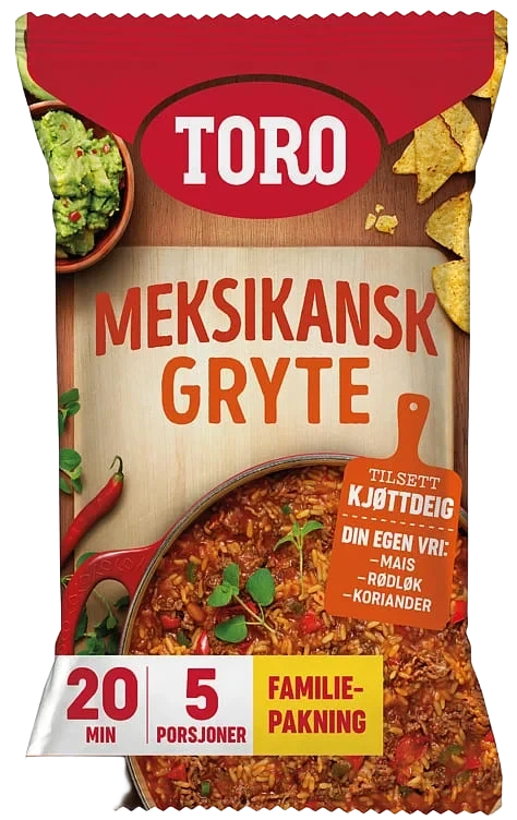 Toro Meksikansk Gryte Familiepakning 9x284g