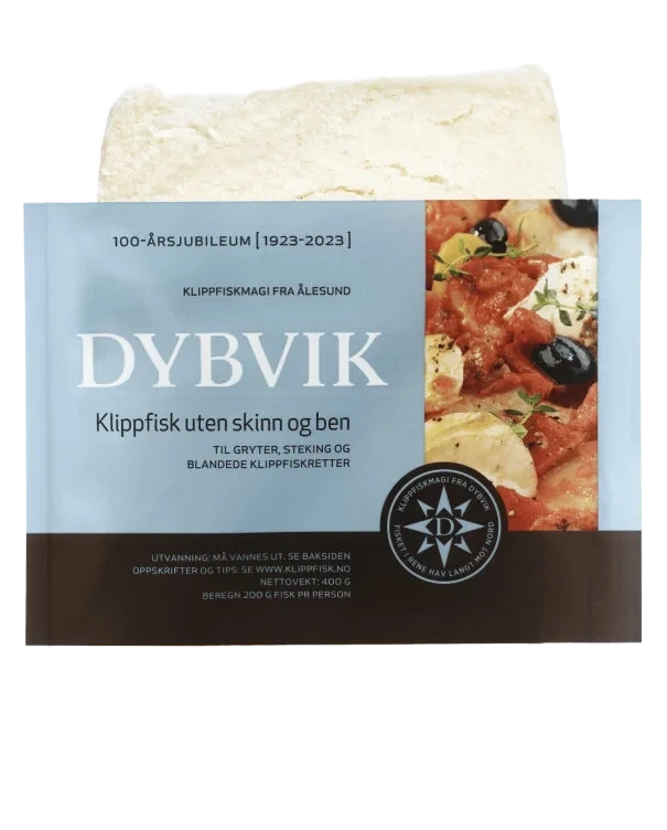 Klippfisk u/Skinn&Ben 400g Dybvik