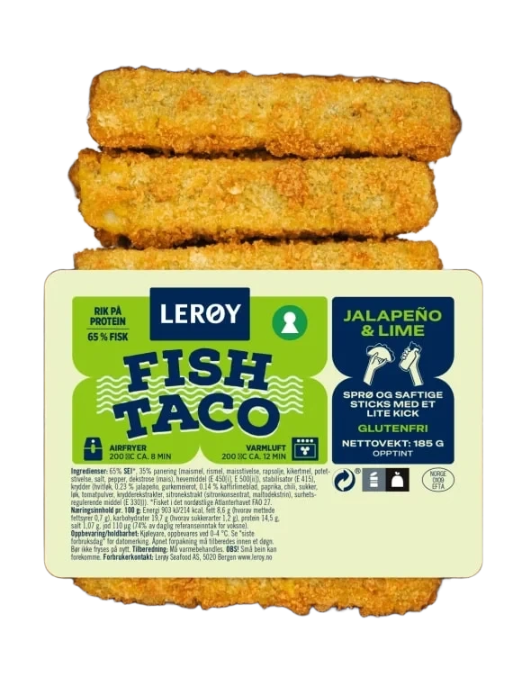 Fish Taco Jalapeno&Lime 185g Lerøy